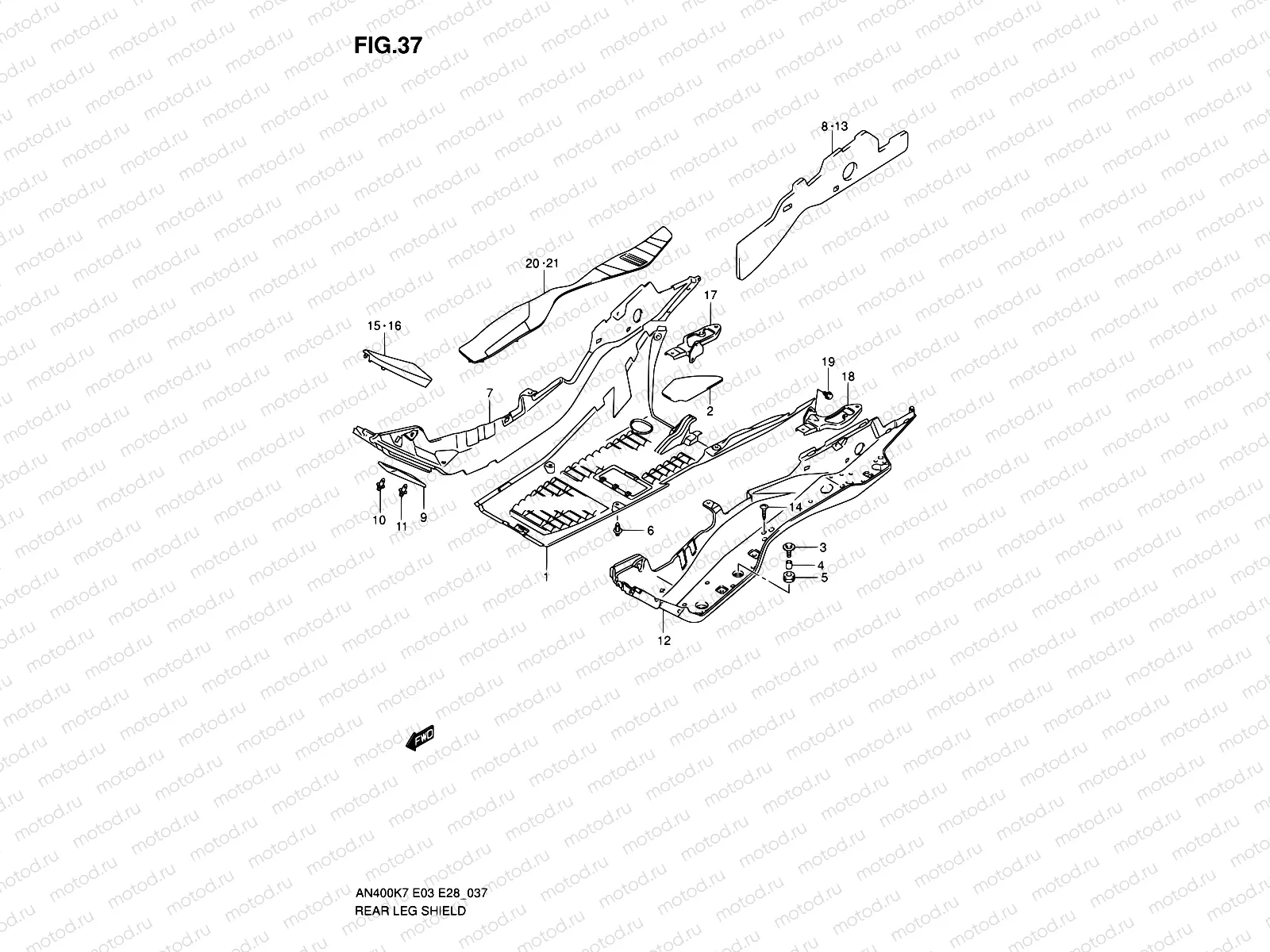 37 - REAR LEG SHIELD
