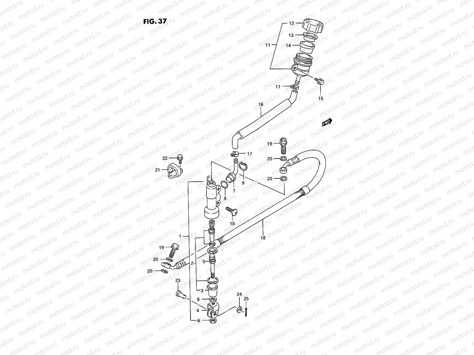 37 - REAR MASTER CYLINDER (MODEL L)