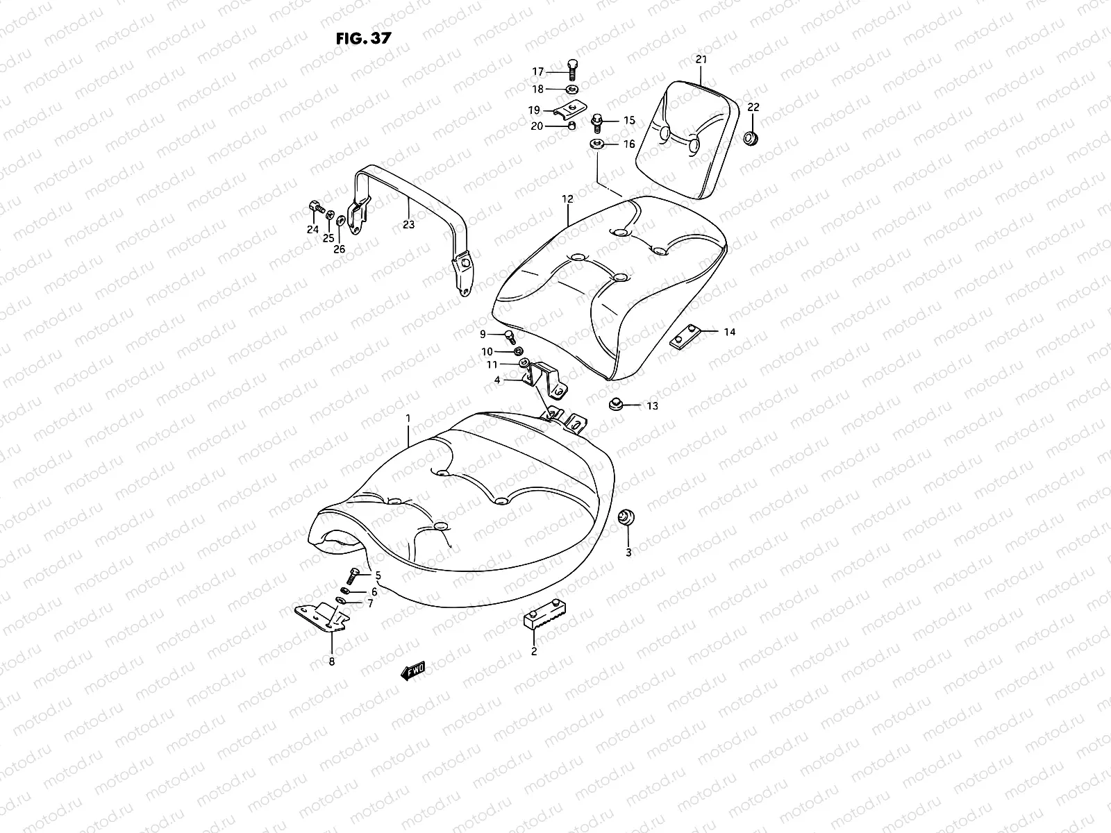 37 - SEAT (MODEL H/J/K/L/M/N/P/R)