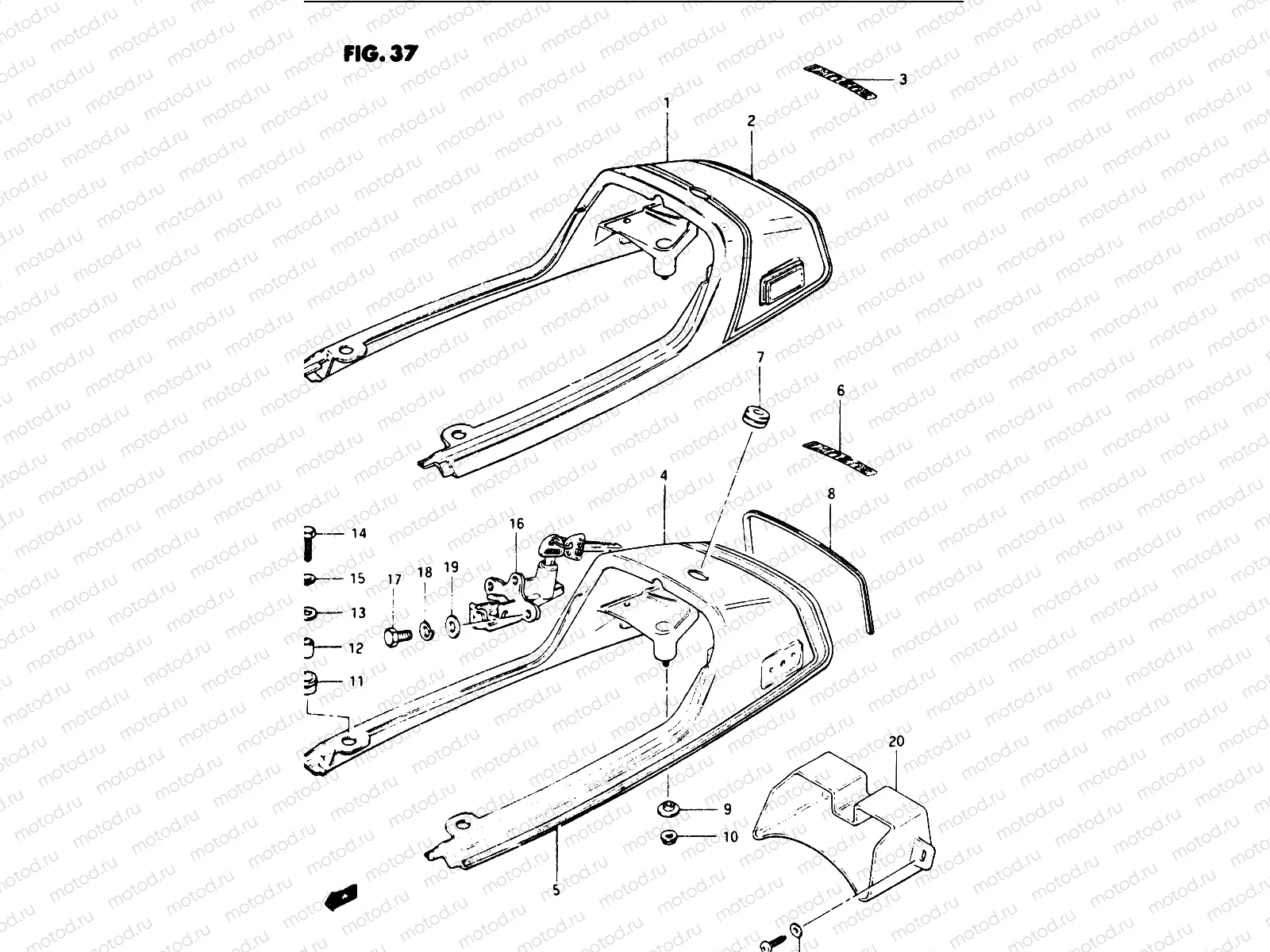 37 - SEAT TAIL COVER
