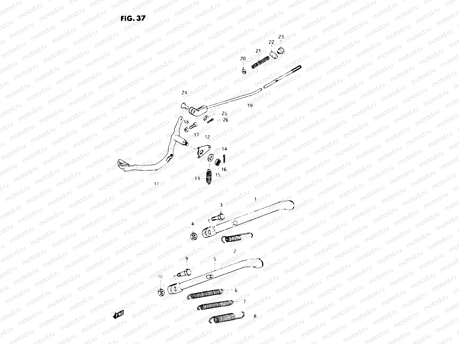 37 - STAND - REAR BRAKE