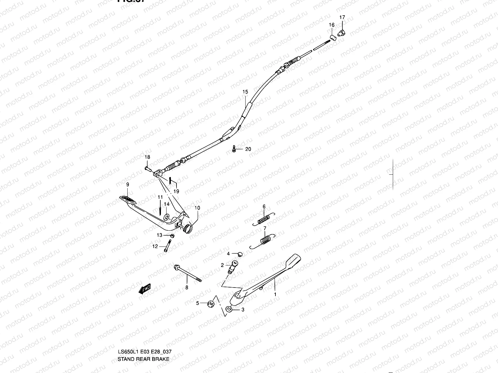 37 - STAND - REAR BRAKE