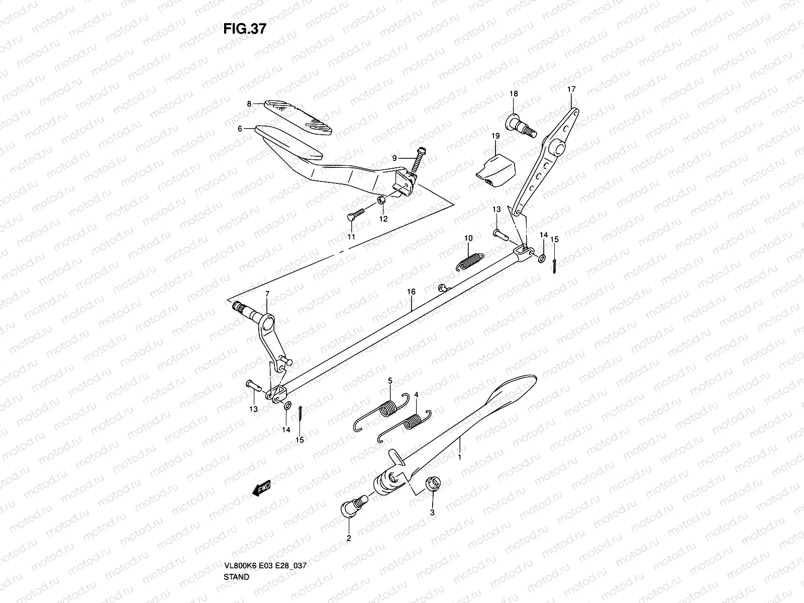 37 - STAND - REAR BRAKE
