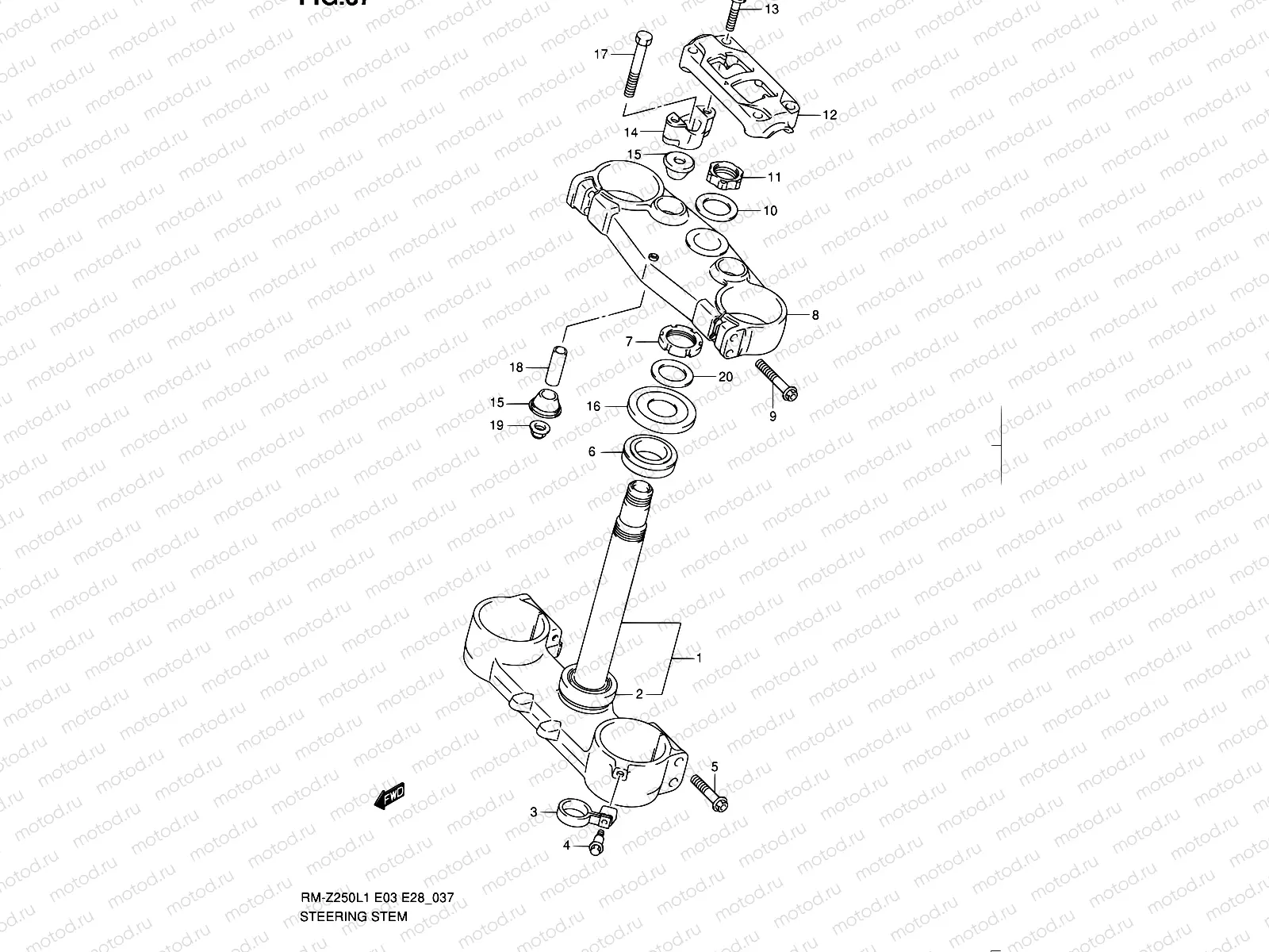 37 - STEERING STEM