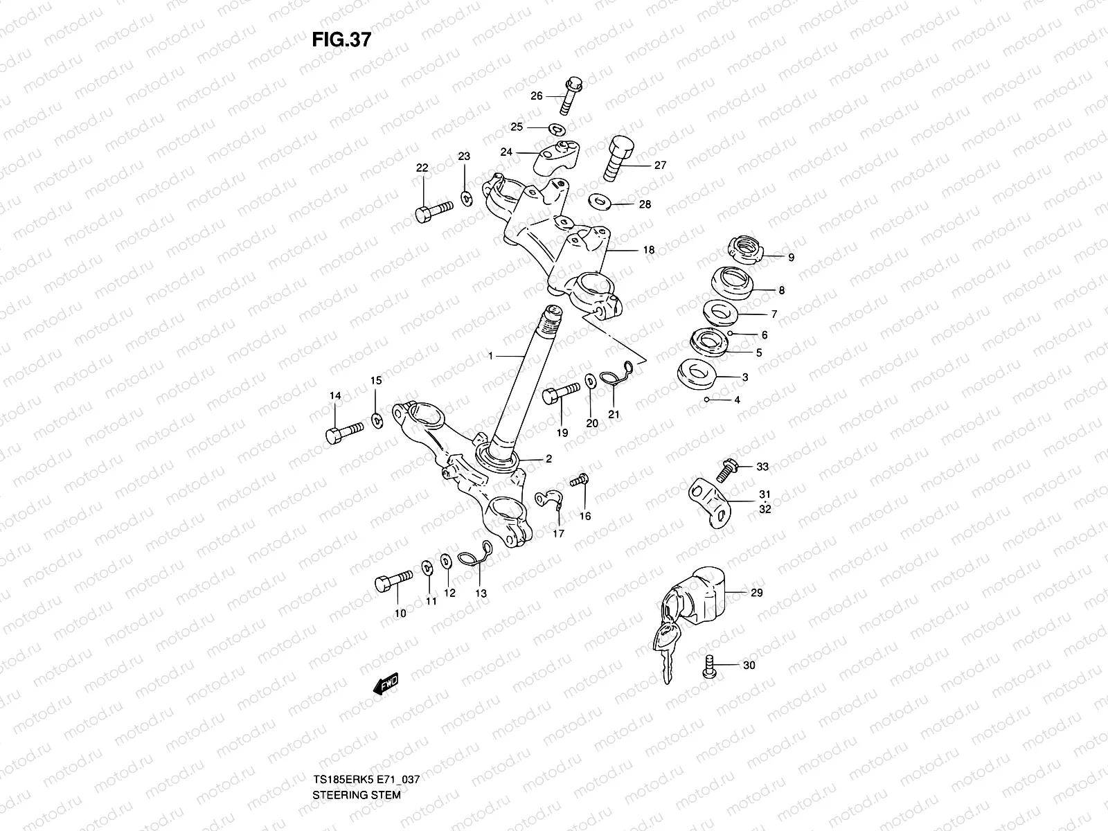 37 - STEERING STEM