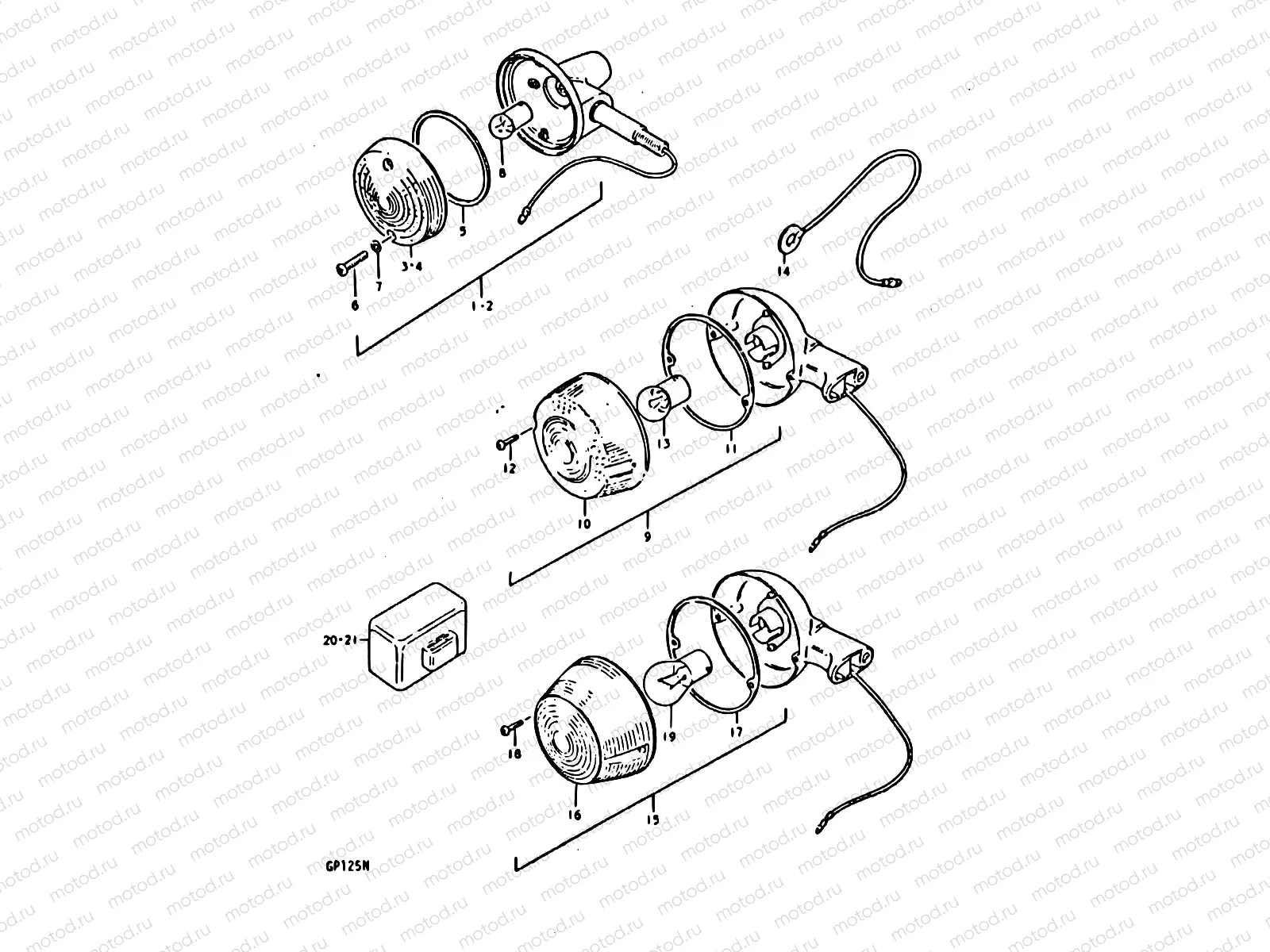 37 - TURN SIGNAL LAMP (E02)