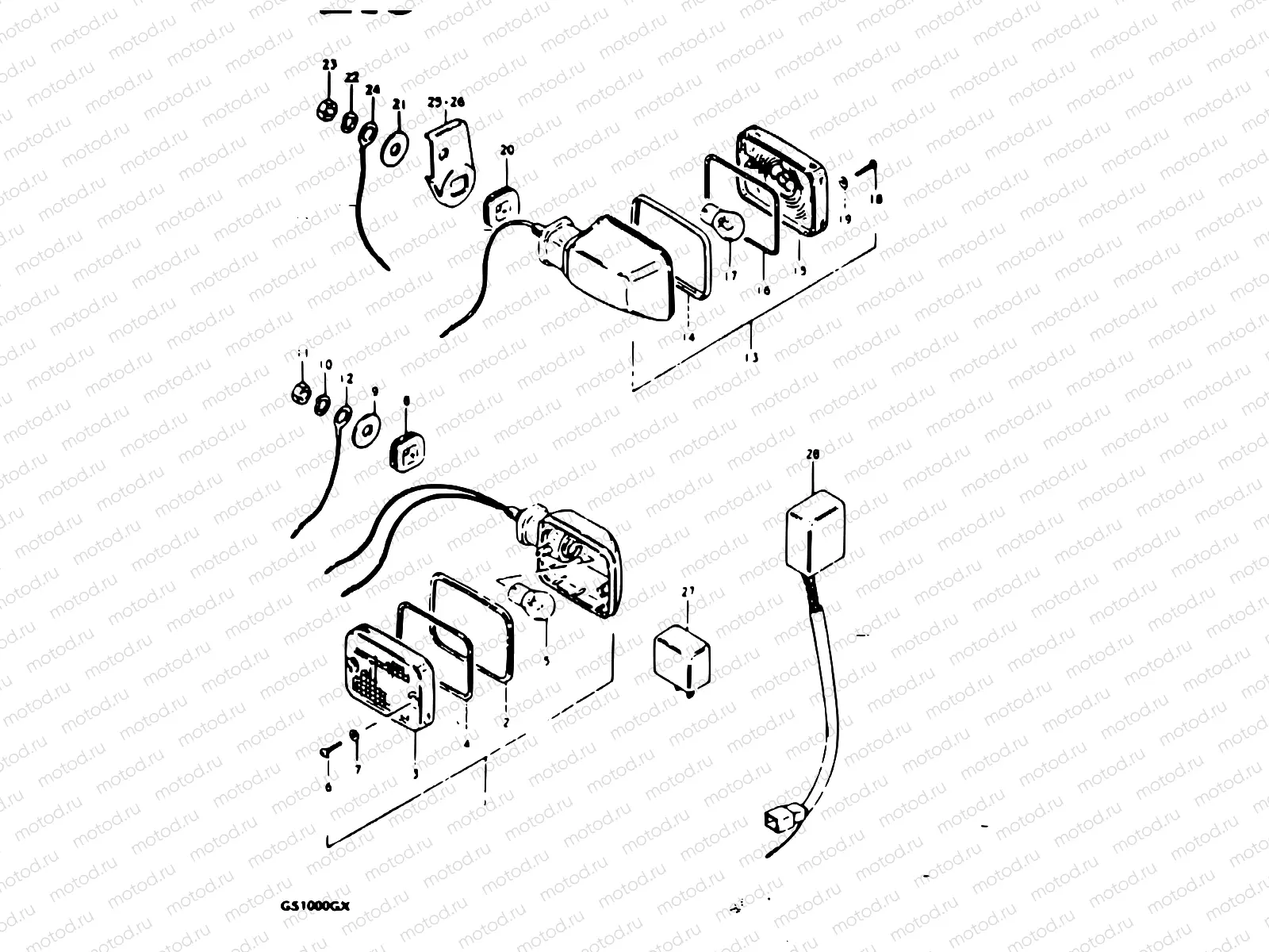 37 - TURN SIGNAL LAMP (MODEL X : E18, E26)