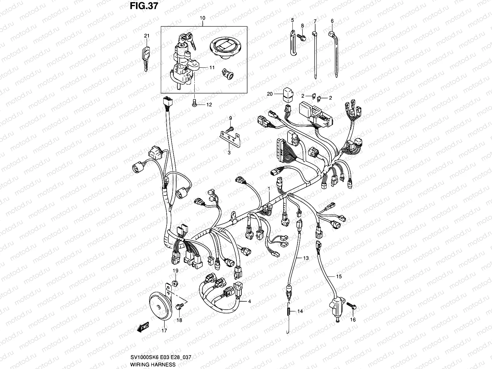 37 - WIRING HARNESS (SV1000)