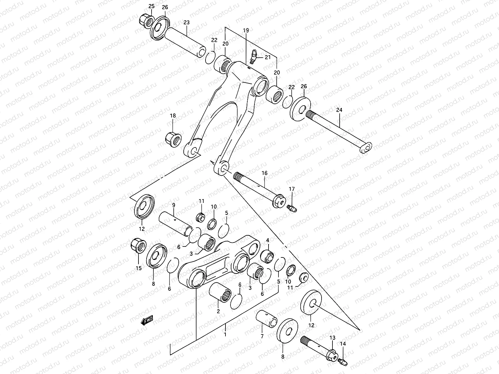 37A - CUSHION LEVER (MODEL M/N/P/R)
