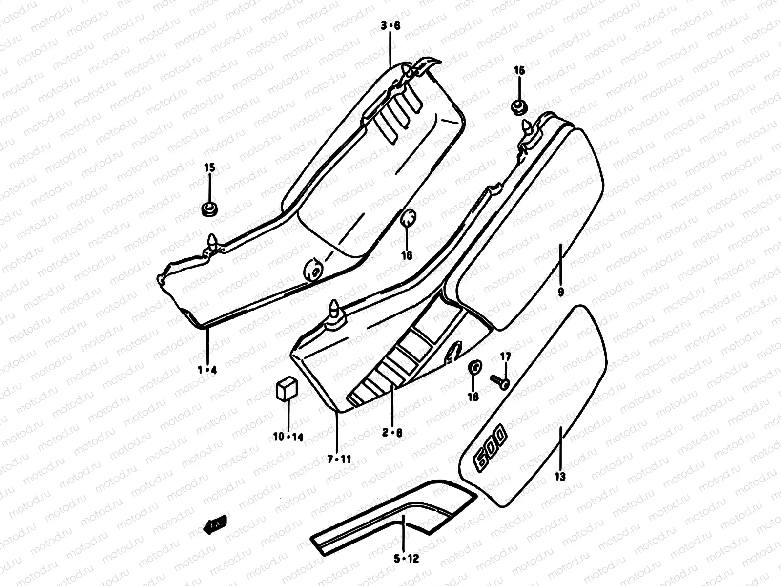 37A - FRAME COVER (MODEL J/K)