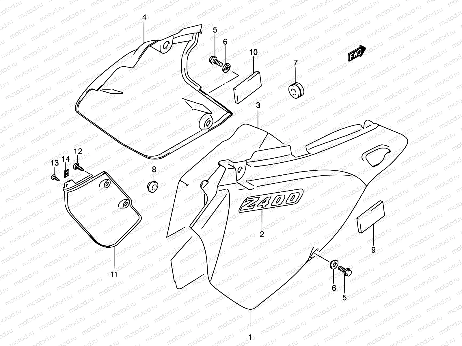 37A - FRAME COVER (MODEL K1/K2)