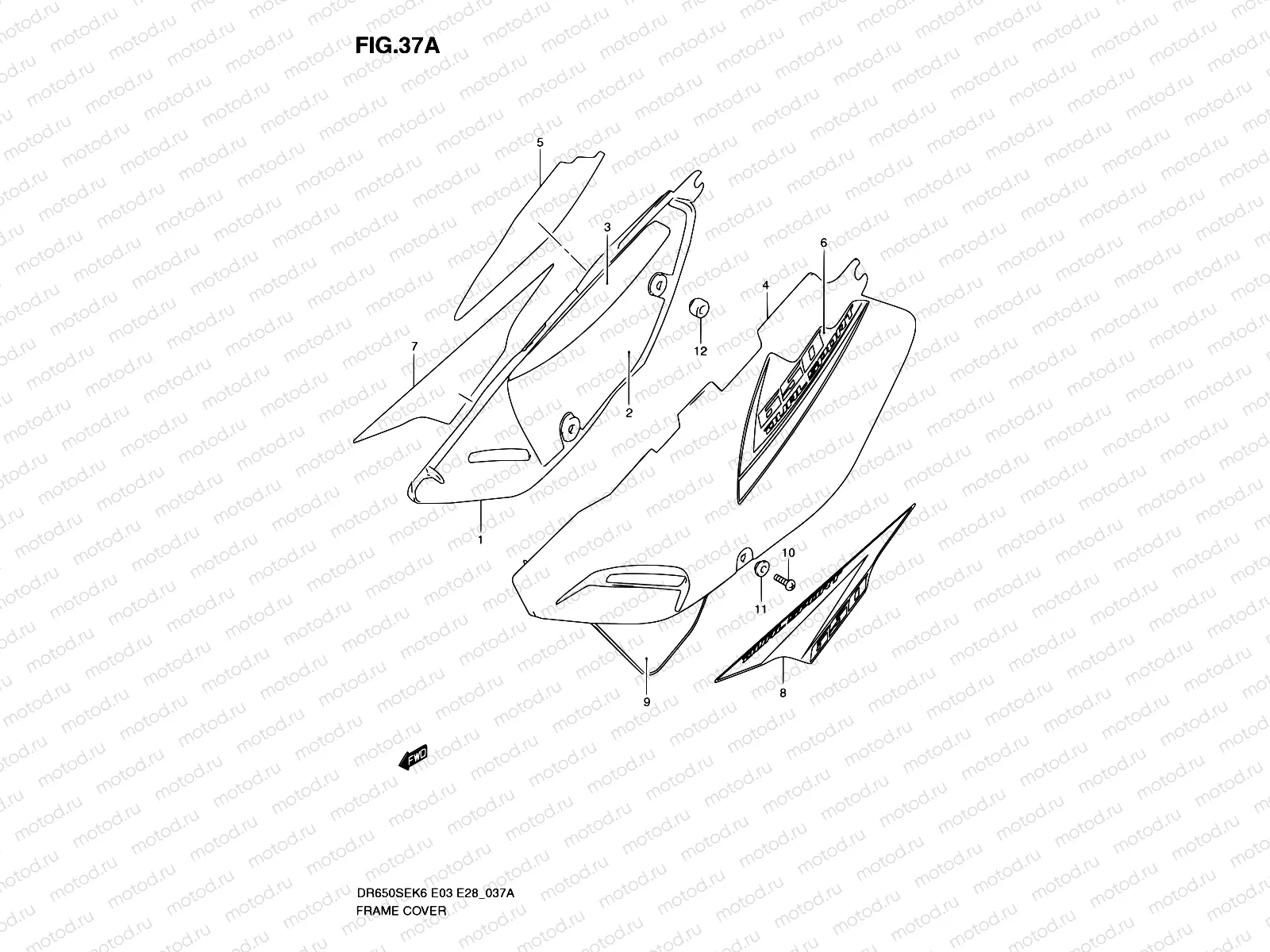 37A - FRAME COVER (MODEL K8/K9/L0)