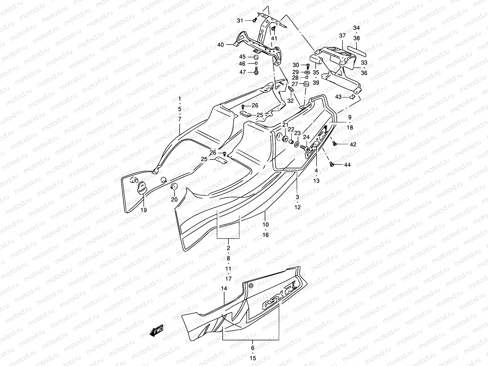 37A - FRAME COVER (MODEL M)