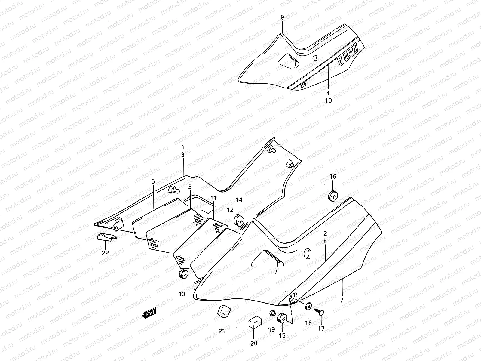 37A - FRAME COVER (MODEL M/N/P)