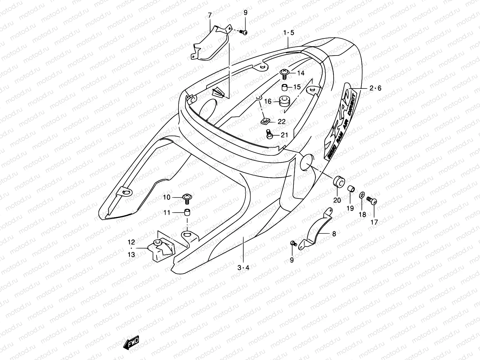 37A - FRAME COVER (MODEL X)