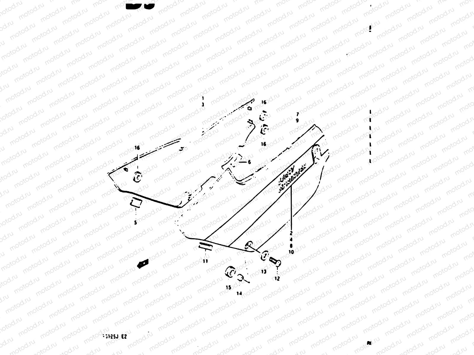 37A - FRAME COVER (RG125AJ/BJ/UAJ/BUJ)