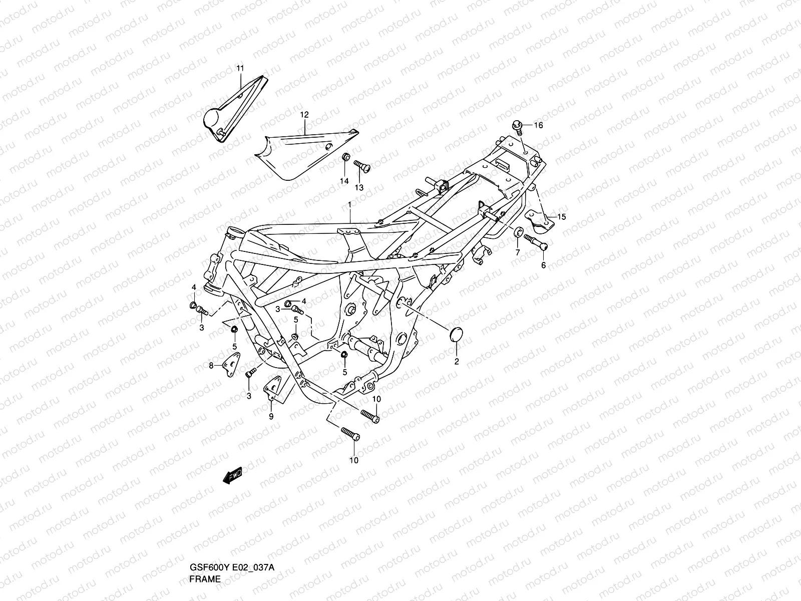37A - FRAME (MODEL K2)