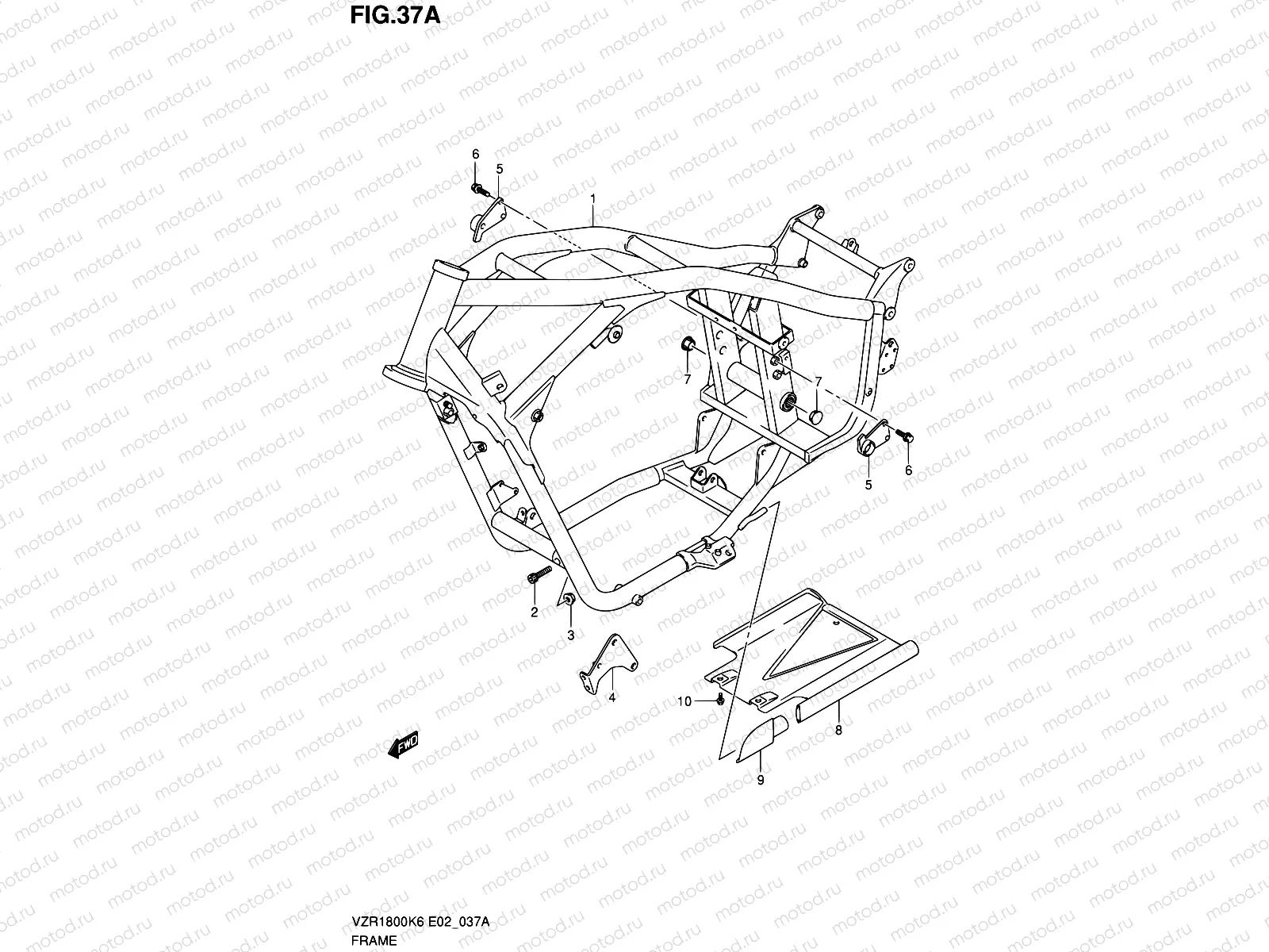 37A - FRAME (MODEL K9/L0)