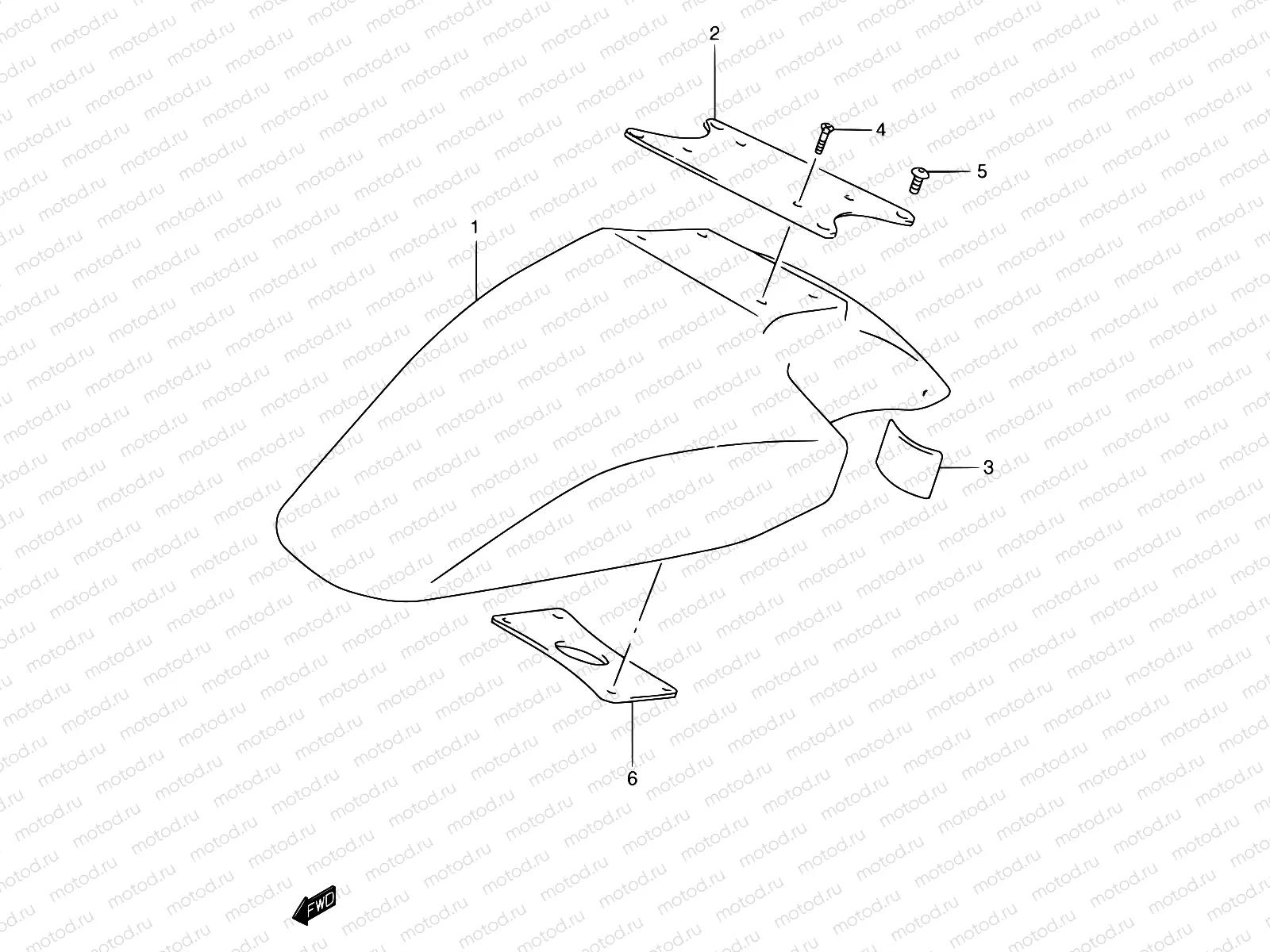 37A - FRONT FENDER (GSF1200ST/SV/SAV/SW/SAW/SX/SAX/SY/SAY)