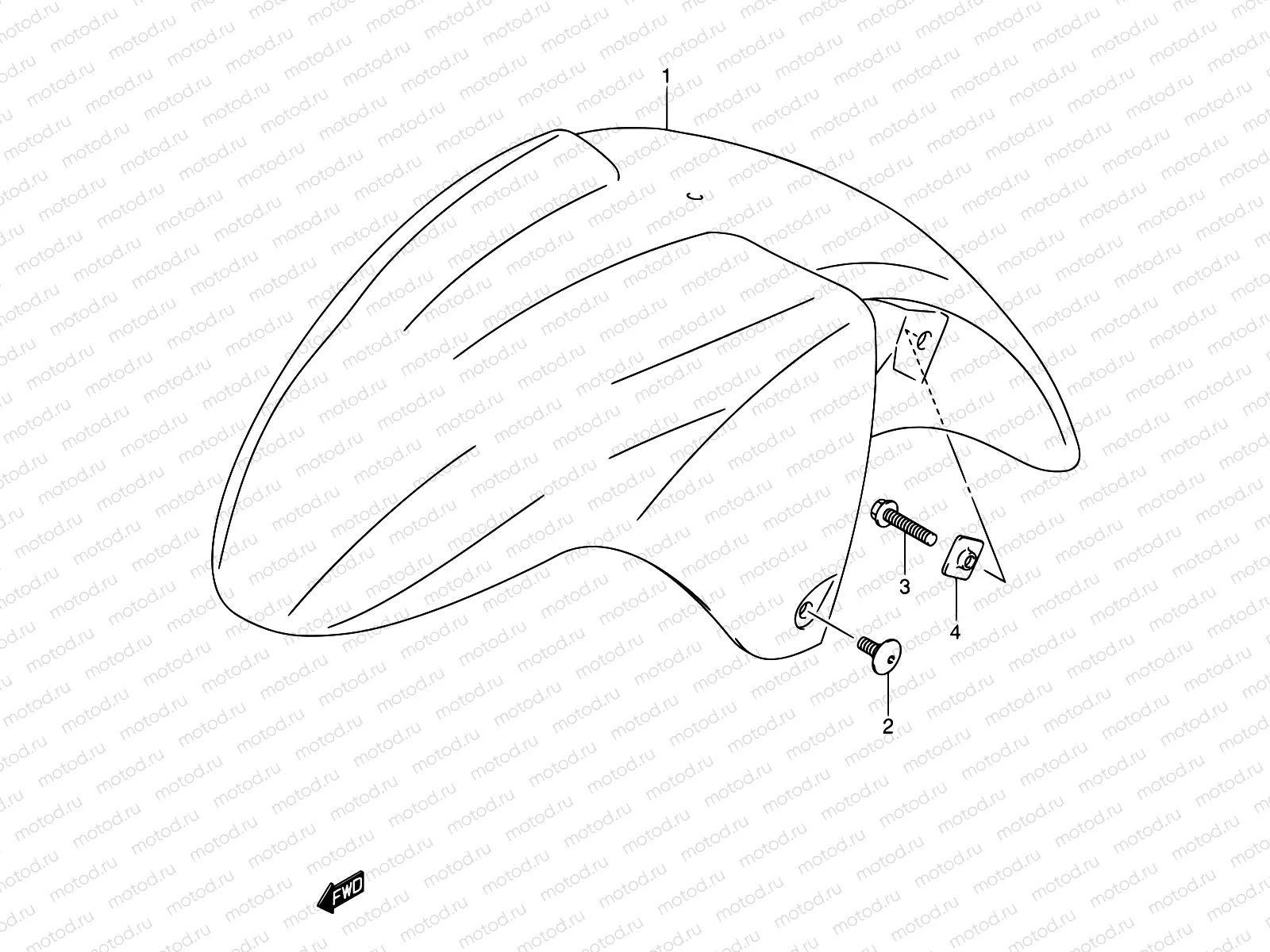 37A - FRONT FENDER (MODEL K3)