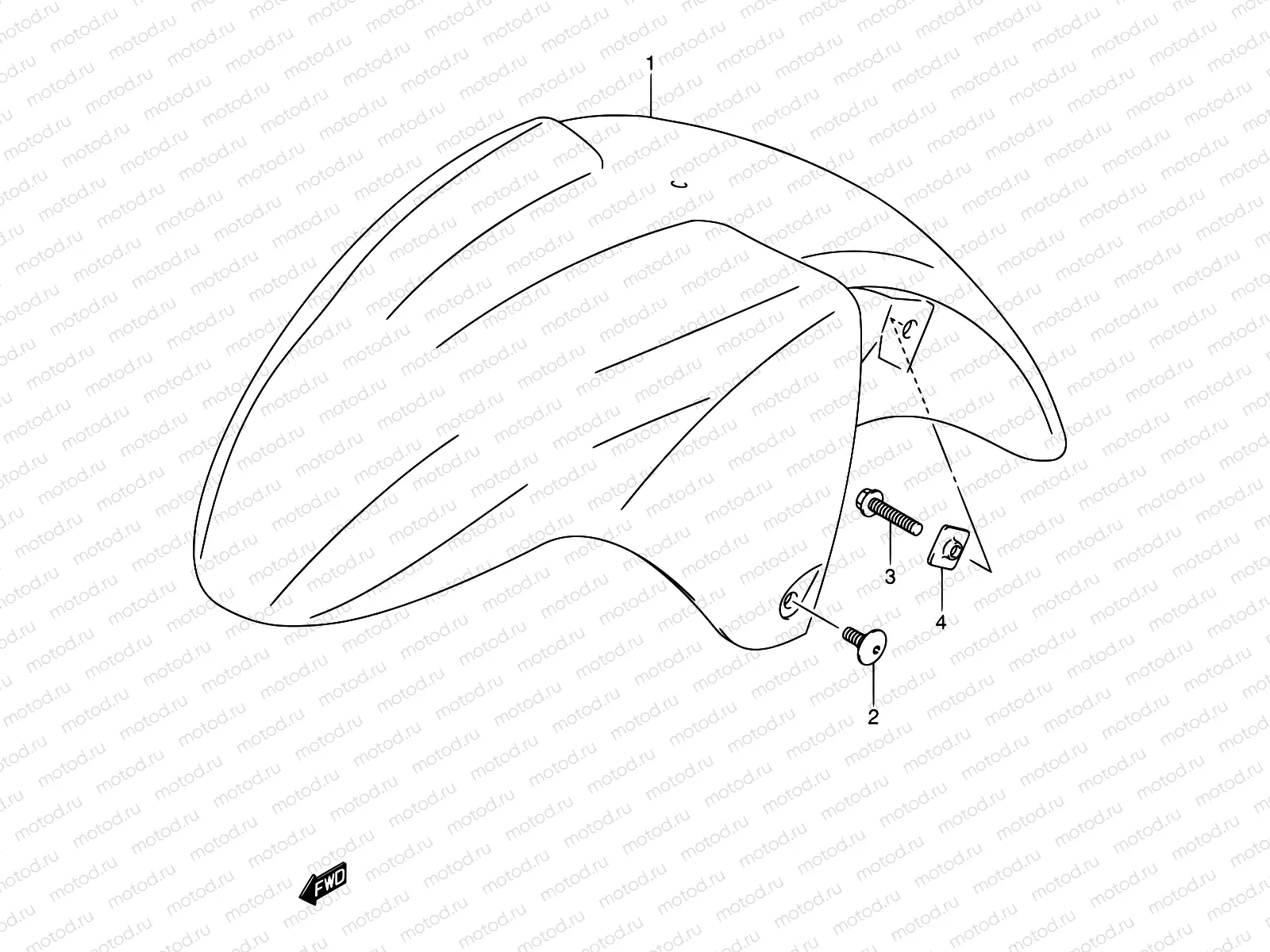 37A - FRONT FENDER (MODEL K3)