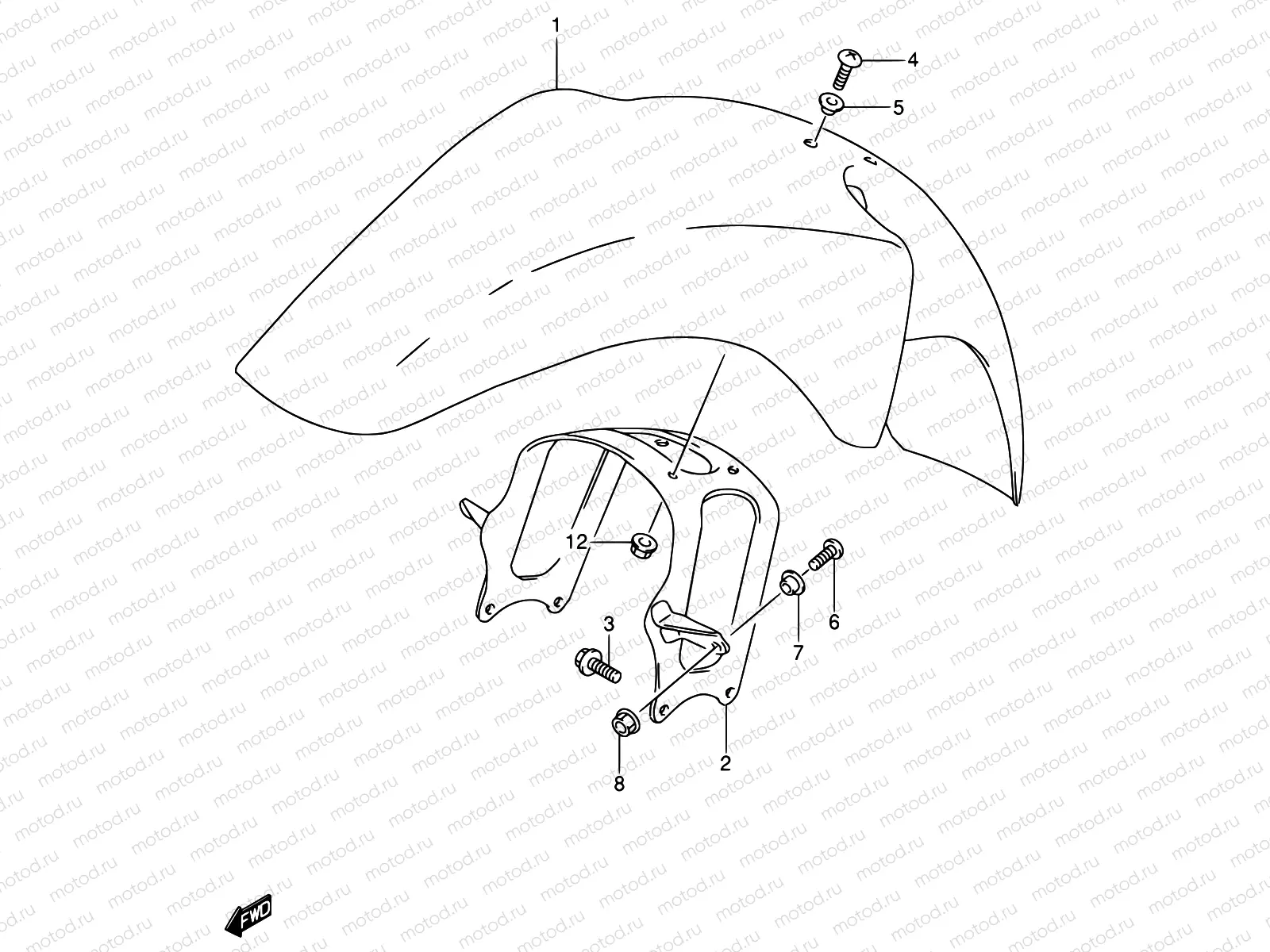 37A - FRONT FENDER (MODEL T)