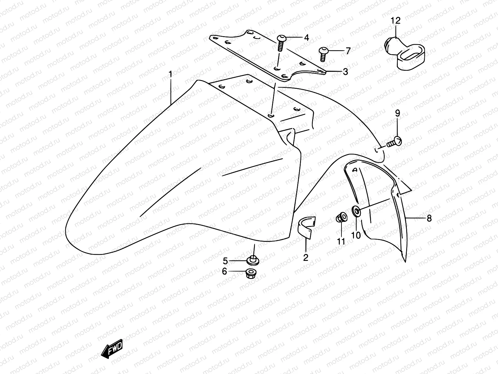 37A - FRONT FENDER (MODEL T)