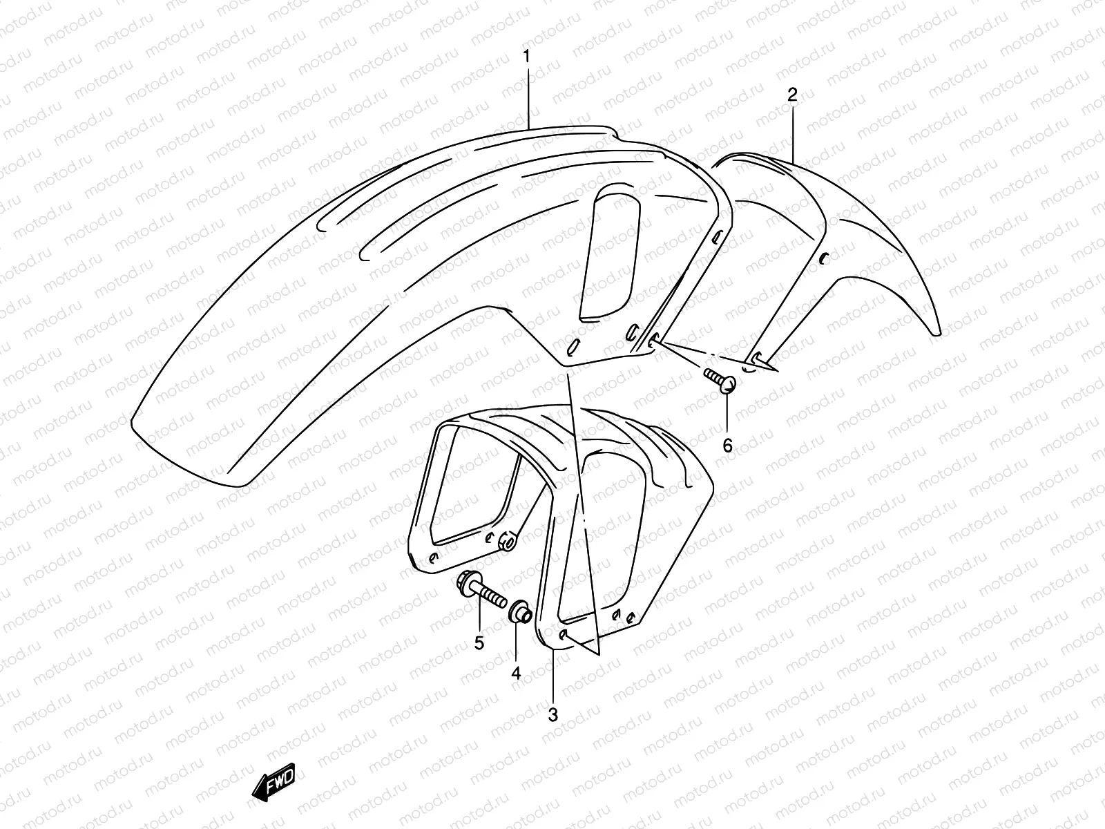 37A - FRONT FENDER (MODEL T)
