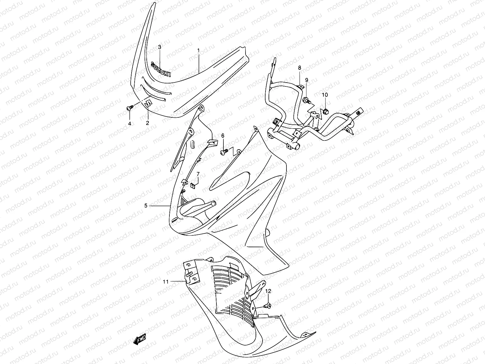 37A - FRONT LEG SHIELD (MODEL Y)