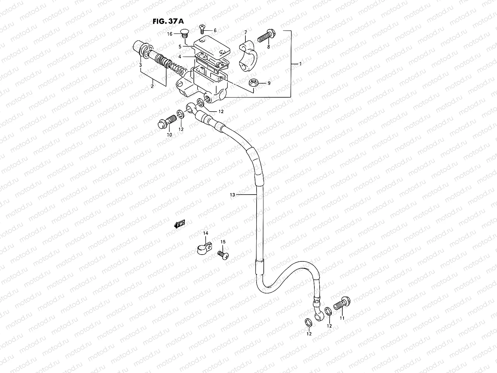 37A - FRONT MASTER CYLINDER (MODEL T)