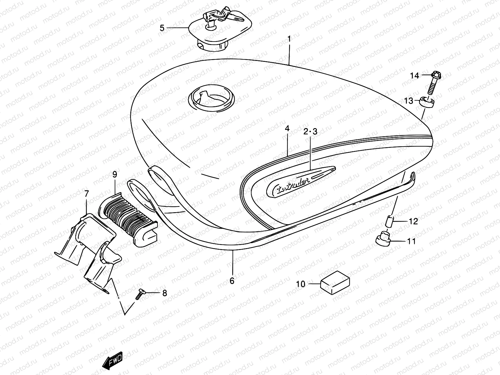 37A - FUEL TANK (MODEL K2)