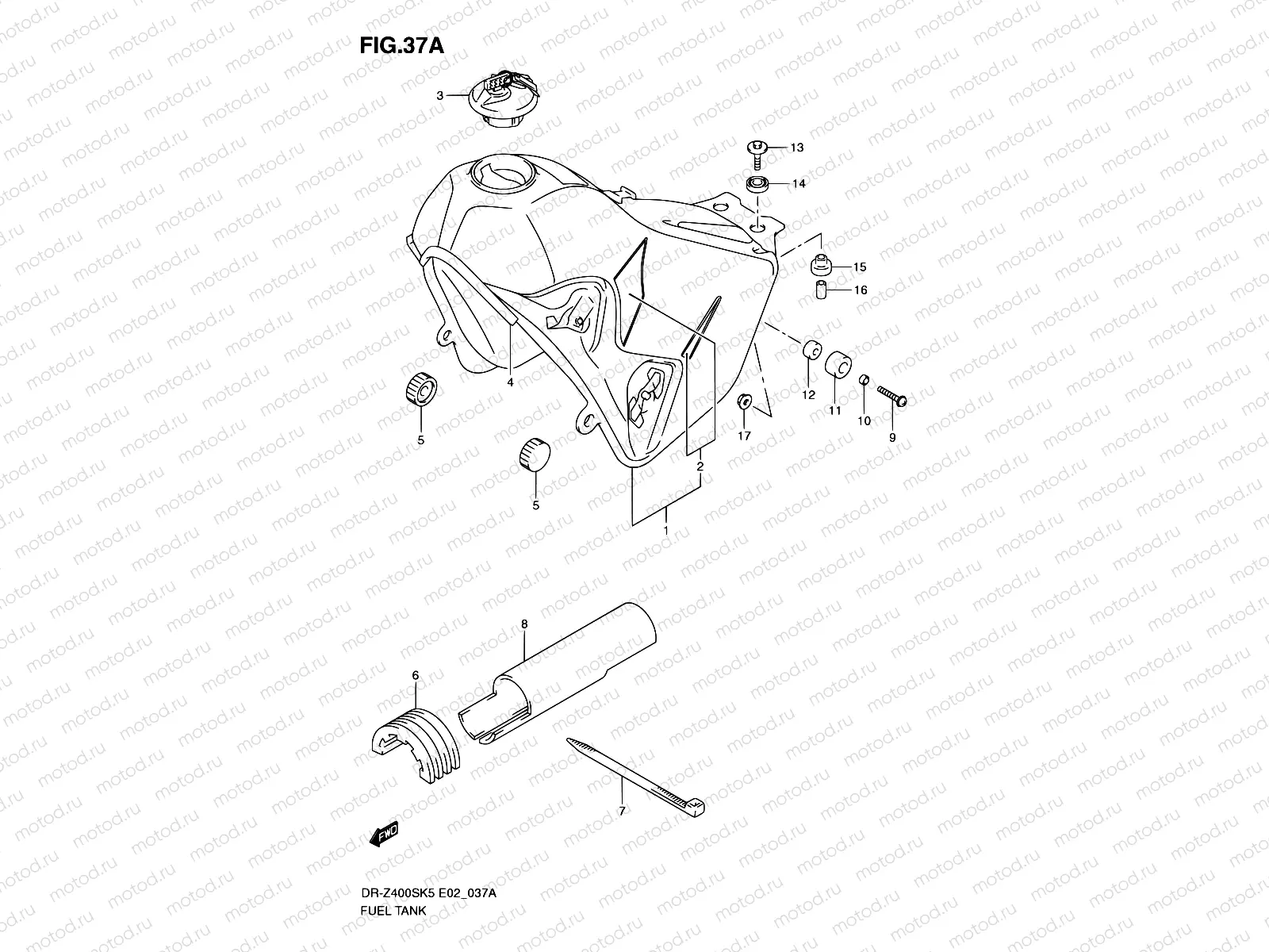 37A - FUEL TANK (MODEL K9)
