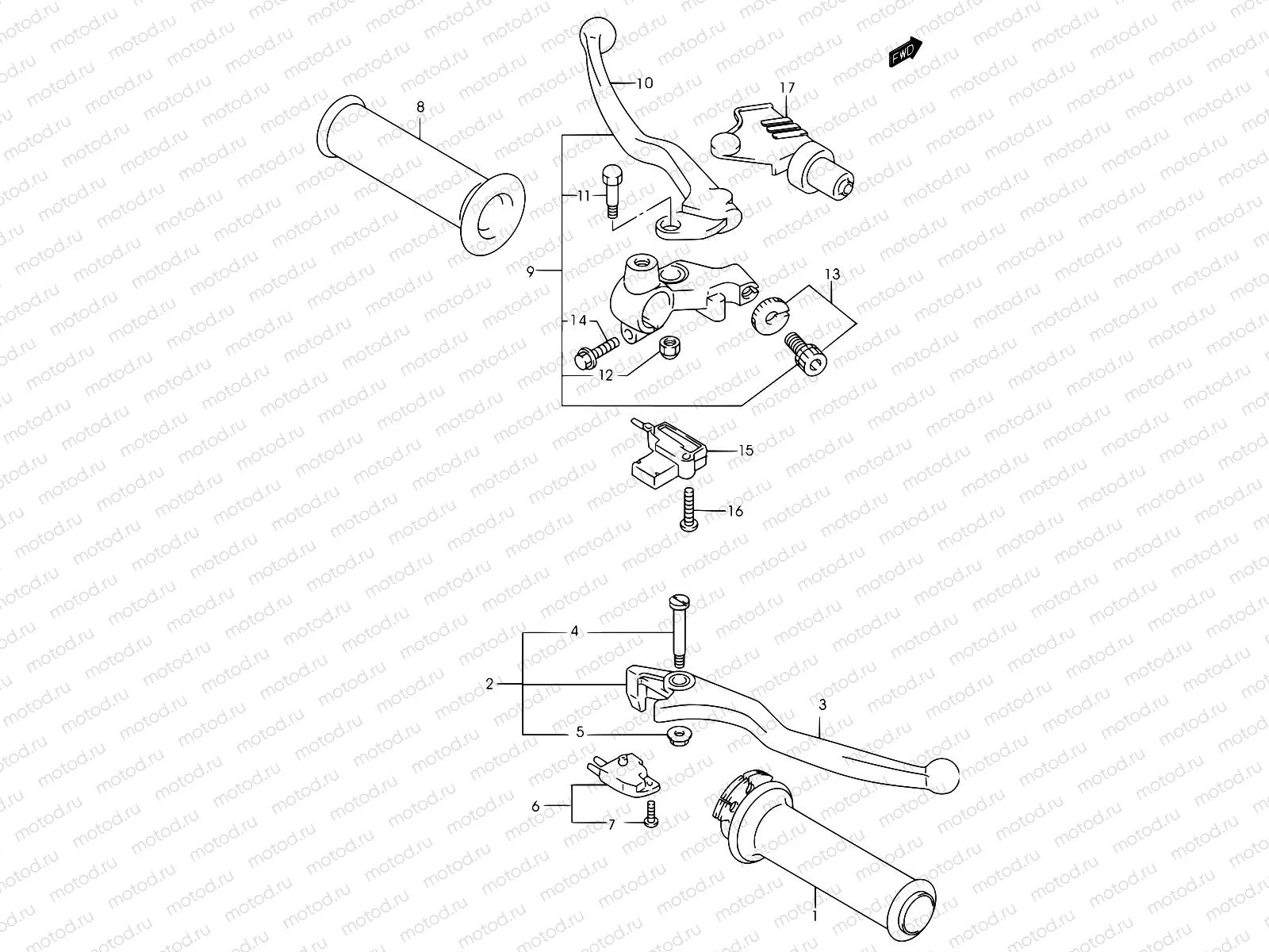 37A - HANDLE LEVER (MODEL K3)