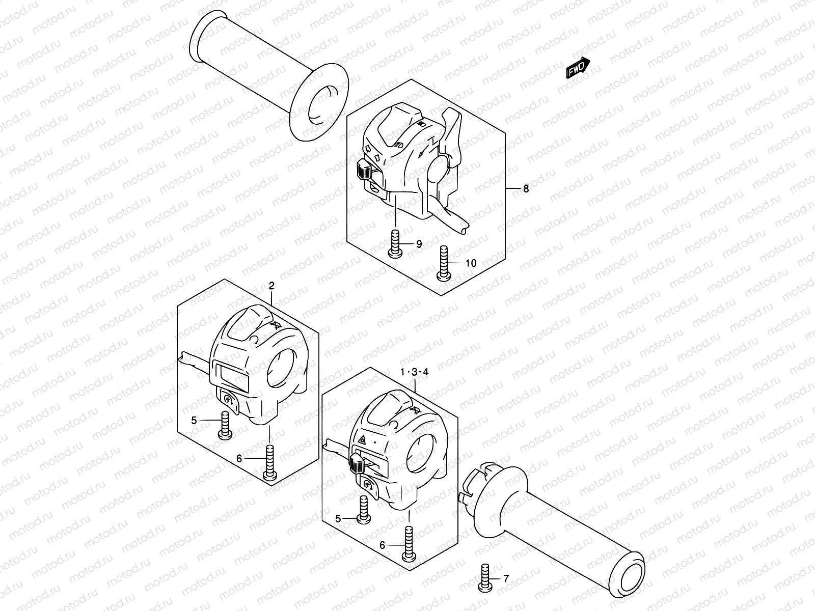 37A - HANDLE SWITCH (GSF1200SK3/SK4/SK5/SZK5)
