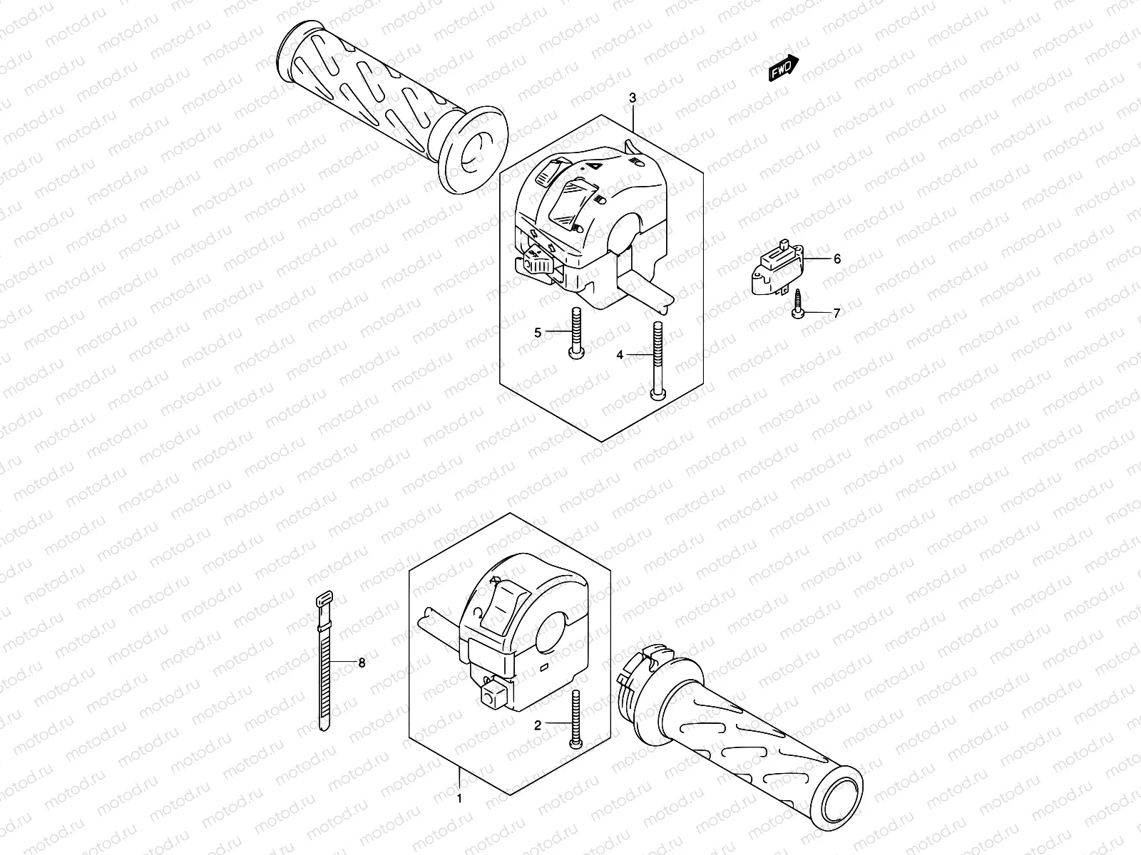 37A - HANDLE SWITCH (MODEL K5/K6)
