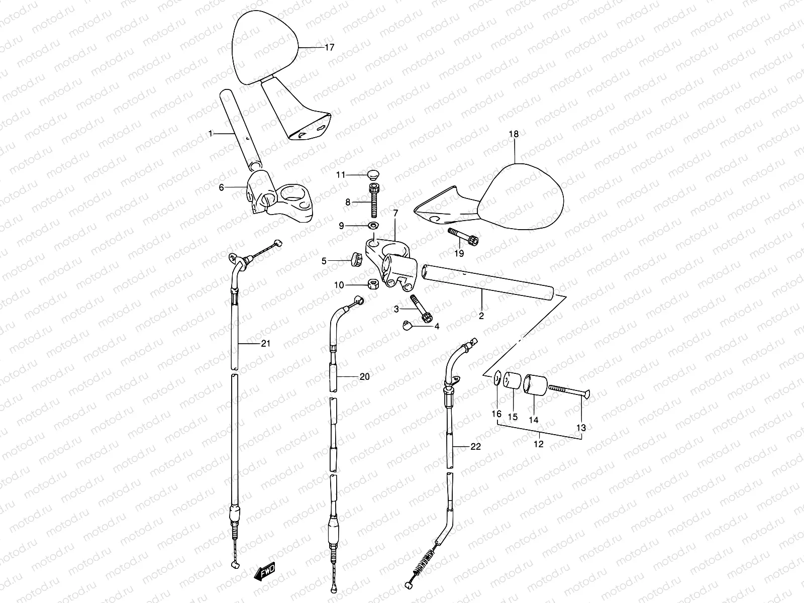 37A - HANDLEBAR (MODEL S/T)