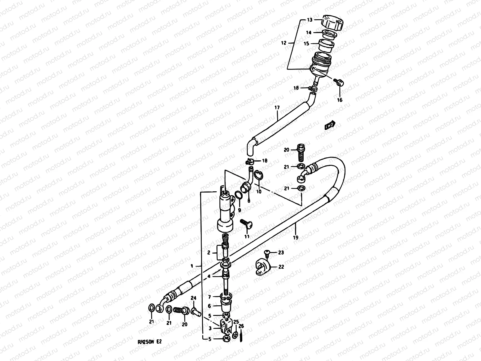 37A - REAR MASTER CYLINDER (MODEL L)