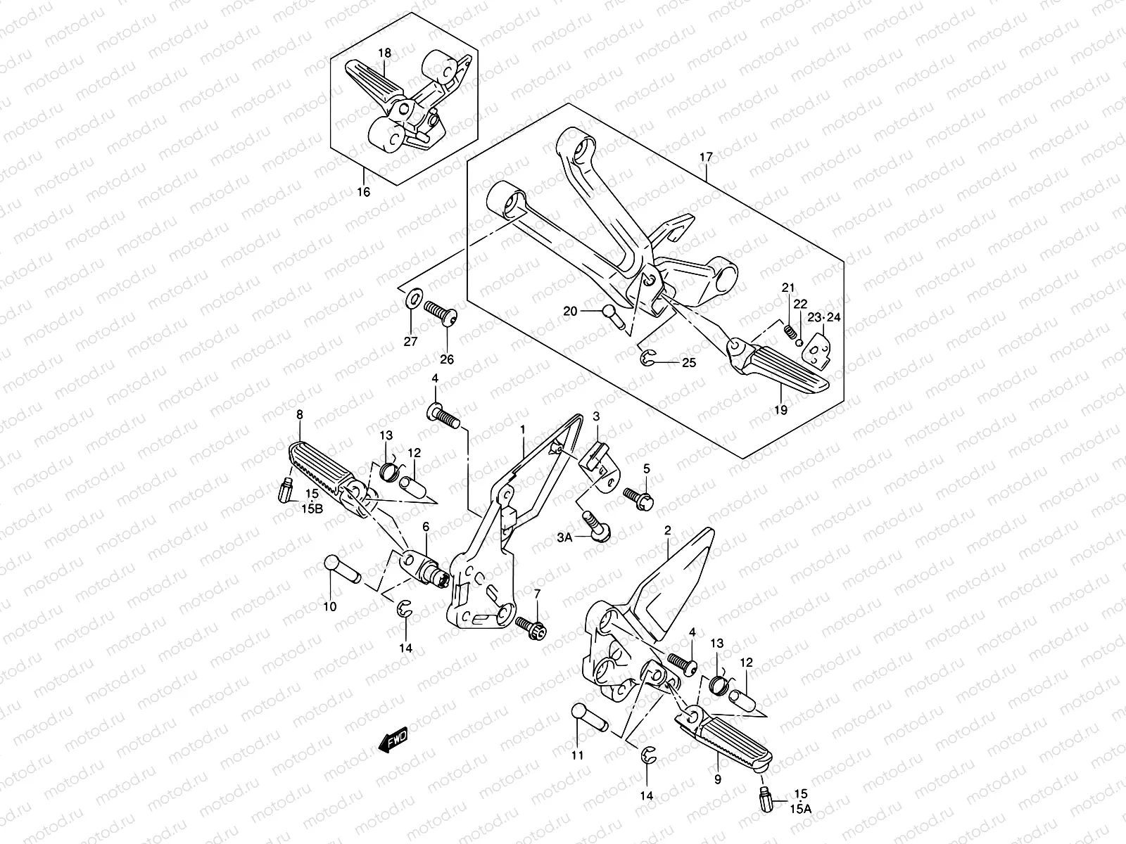 37B - FOOTREST (MODEL K4/K5)