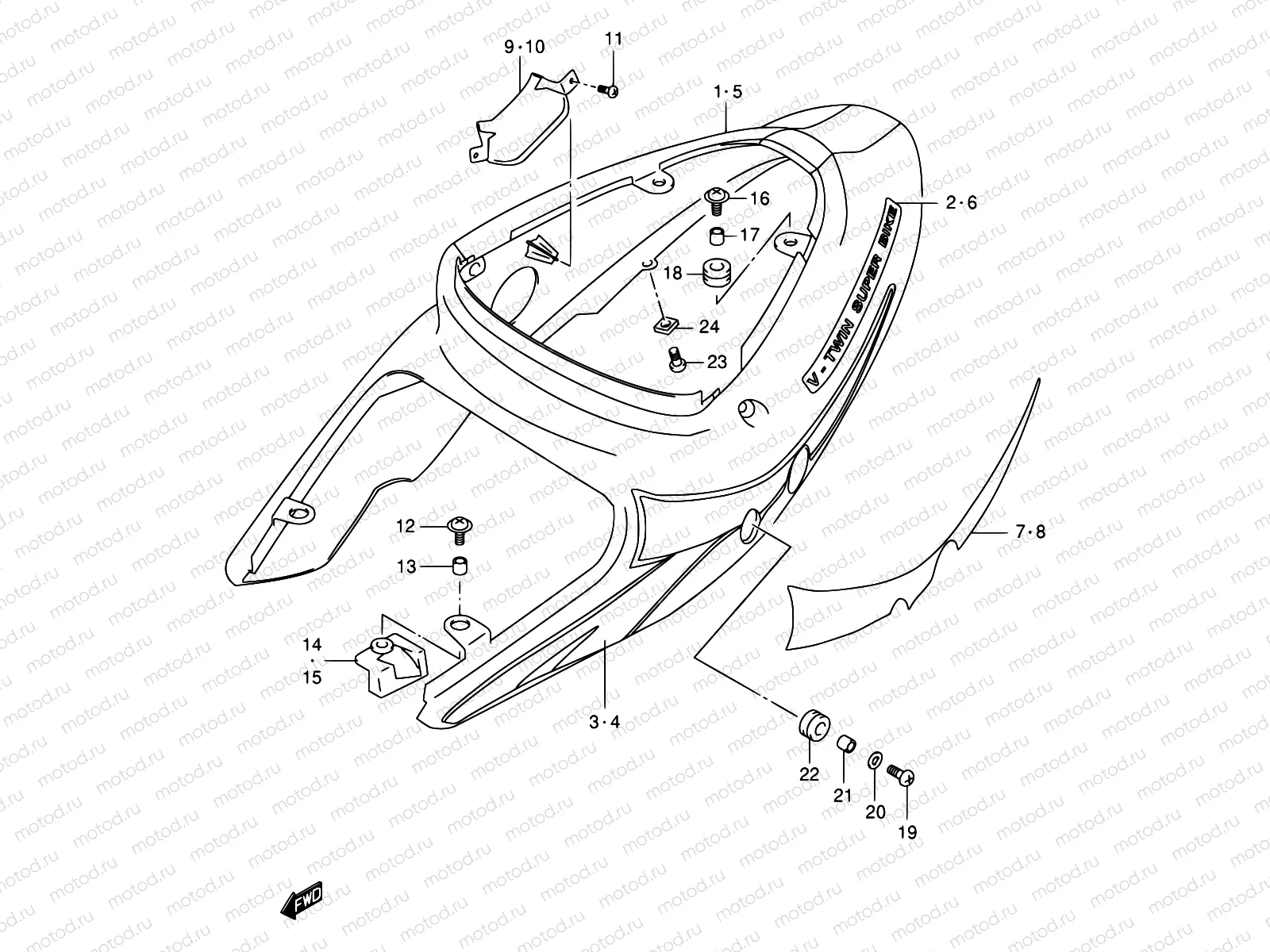 37B - FRAME COVER (MODEL Y)
