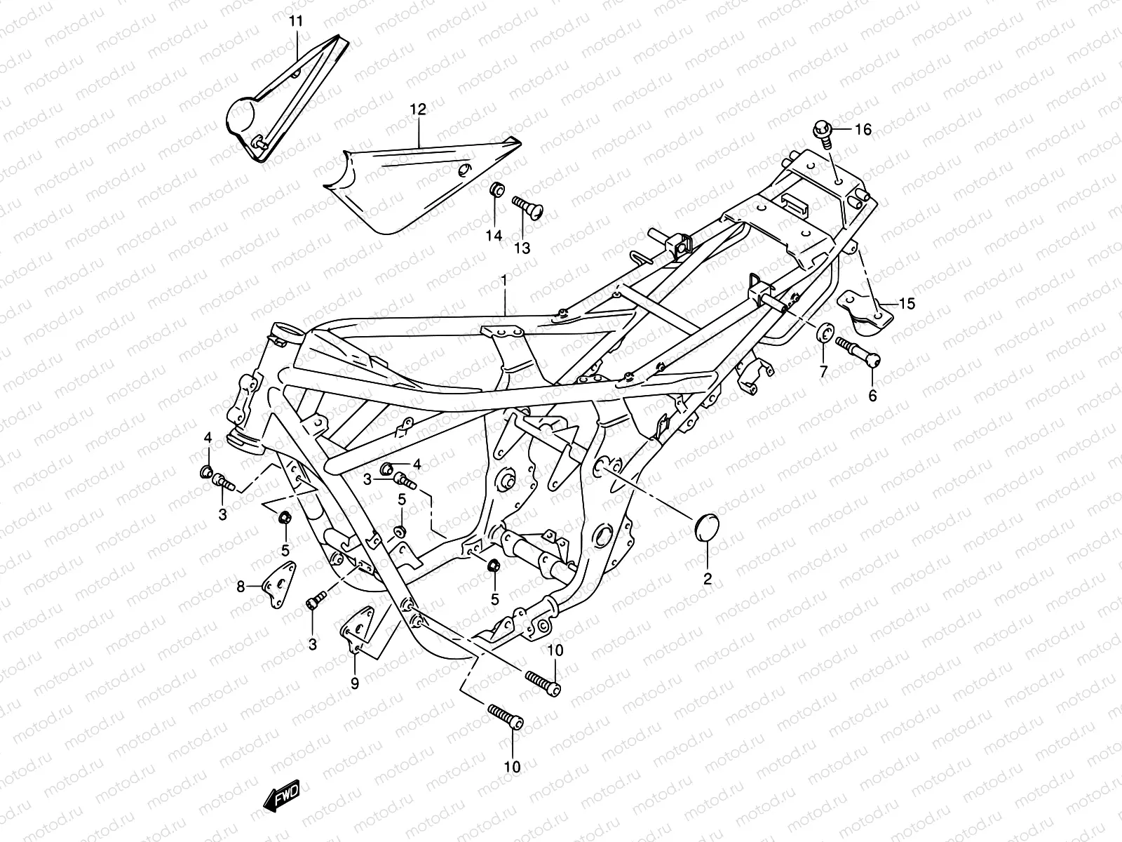 37B - FRAME (MODEL K3/K4)