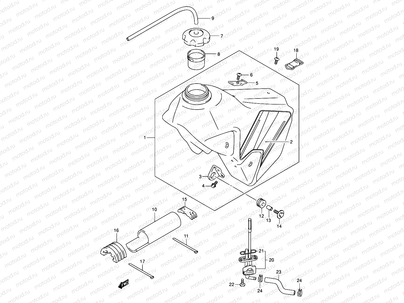 37B - FUEL TANK (MODEL K2)