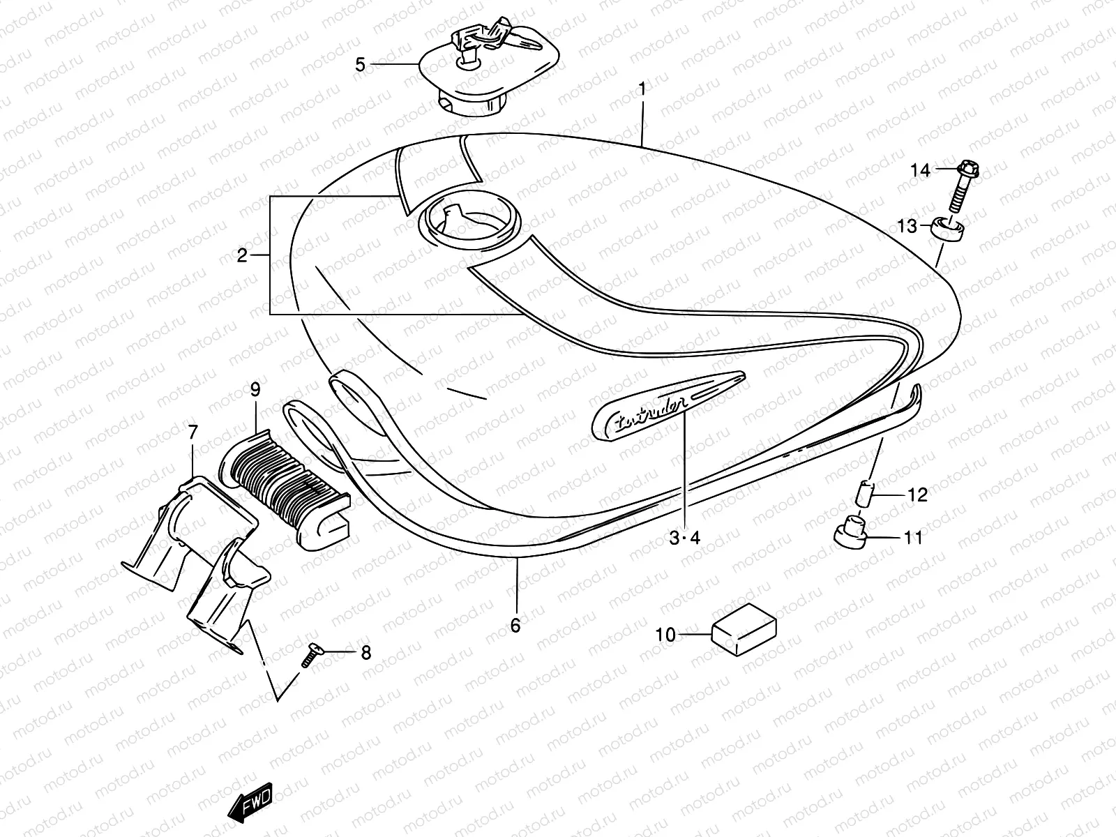 37B - FUEL TANK (MODEL K3)