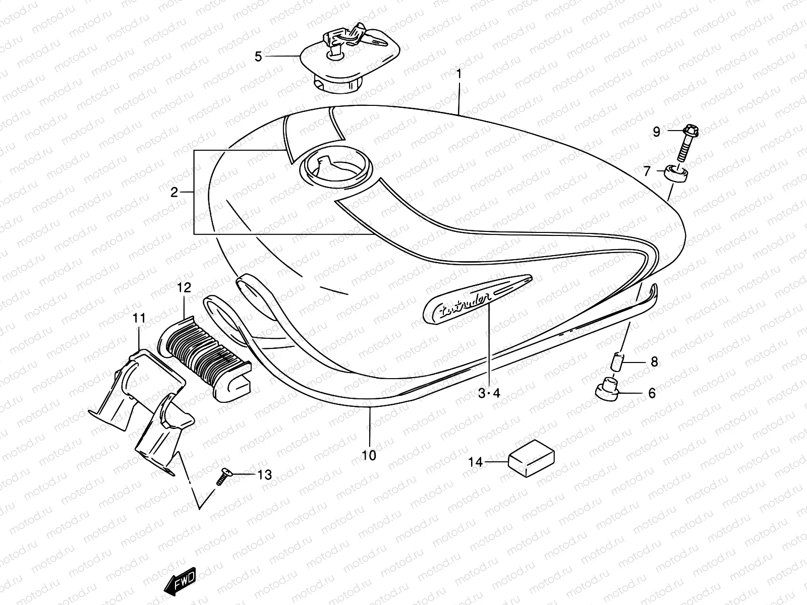 37B - FUEL TANK (MODEL K3)