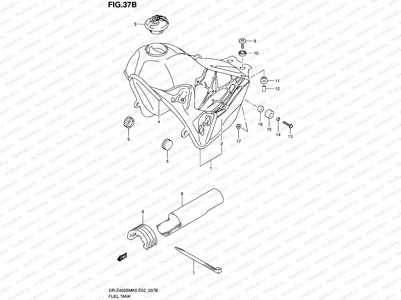 37B - FUEL TANK (MODEL K9)