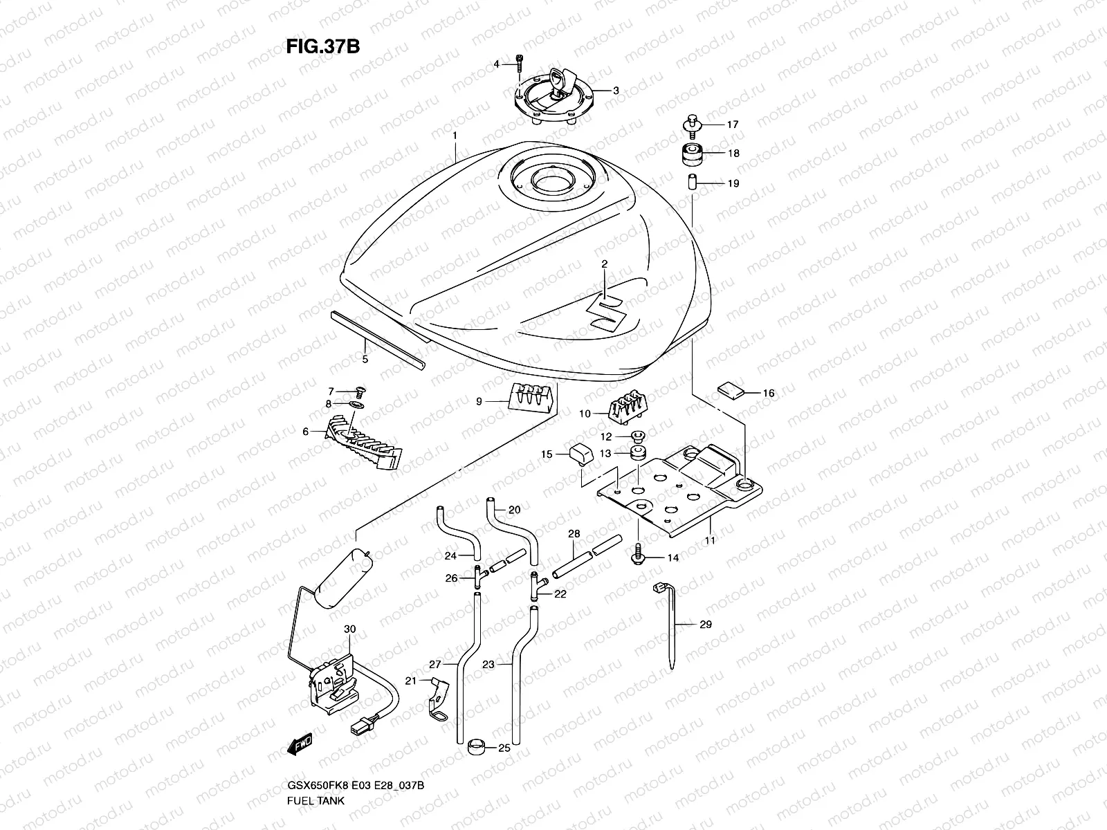 37B - FUEL TANK (MODEL L0)