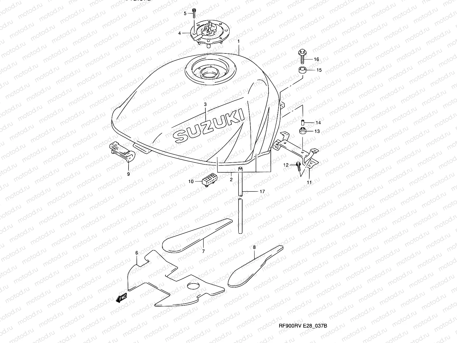 37B - FUEL TANK (MODEL V)