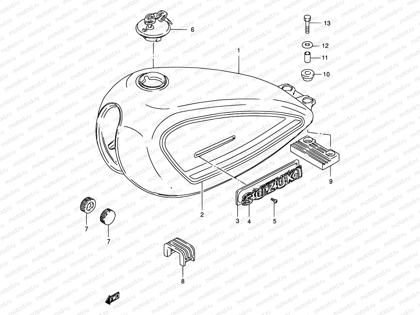 37B - FUEL TANK (MODEL Y)