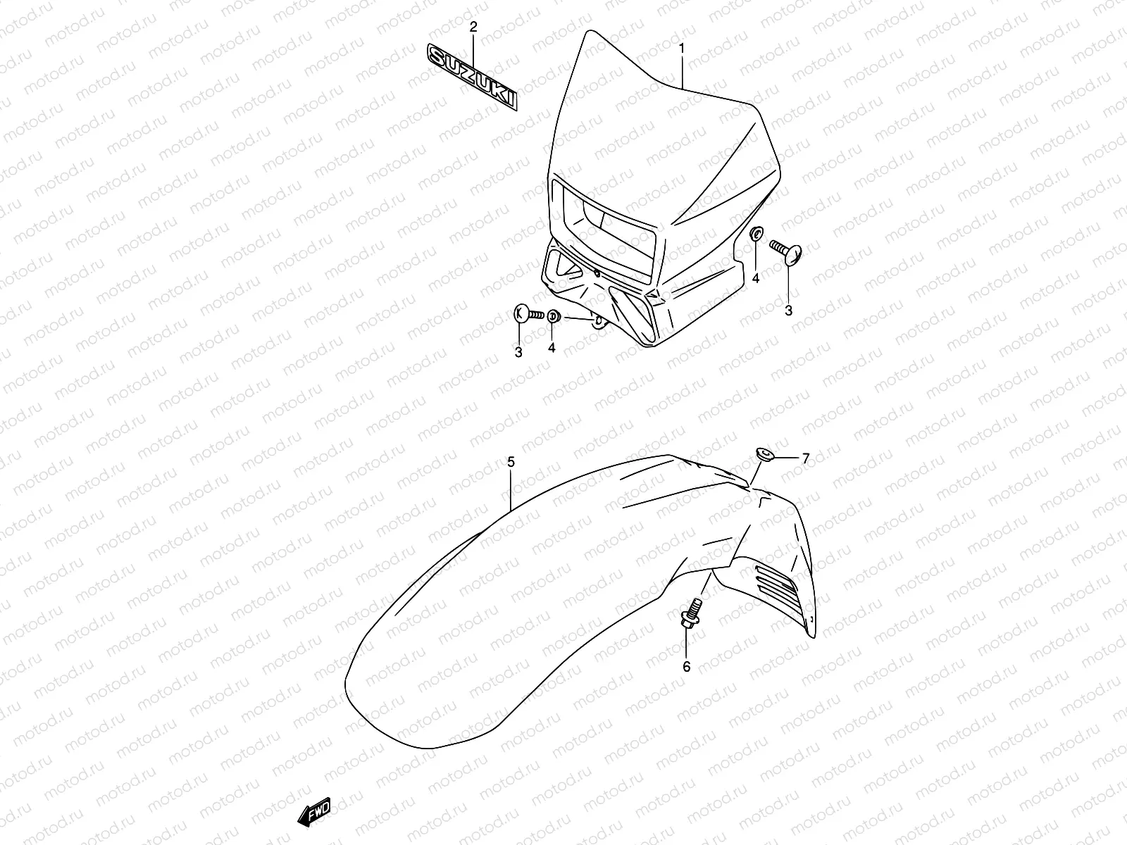 37B - HEADLAMP HOUSING (MODEL K3/K4)
