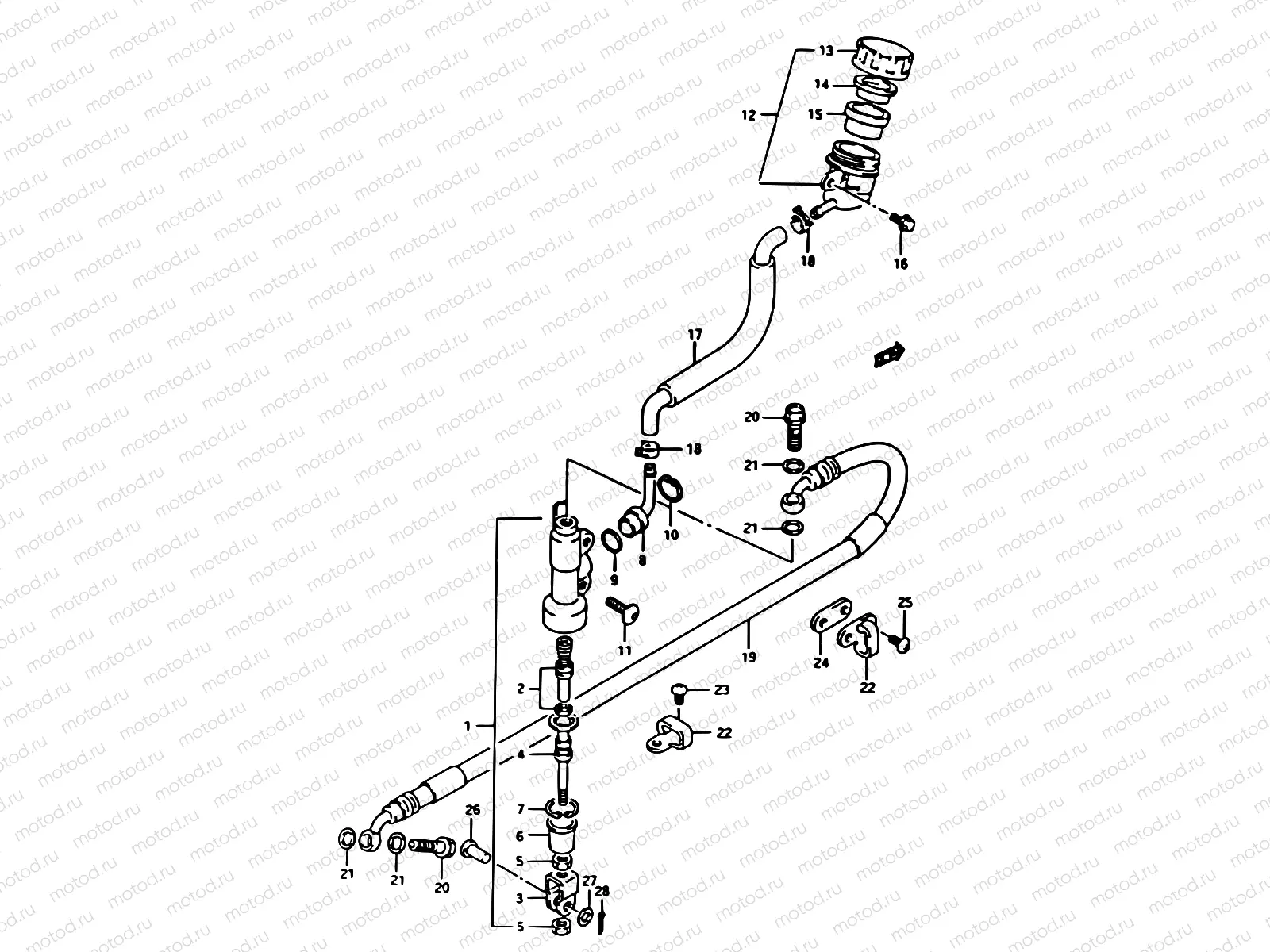 37B - REAR MASTER CYLINDER (MODEL M/N)
