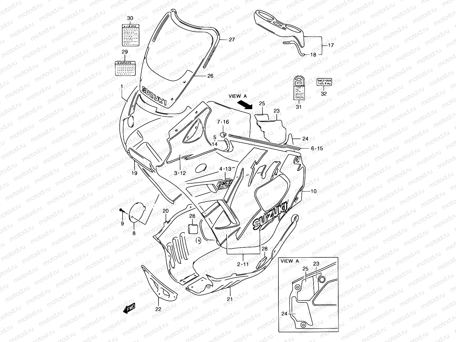 37C - COWLING BODY (MODEL N)
